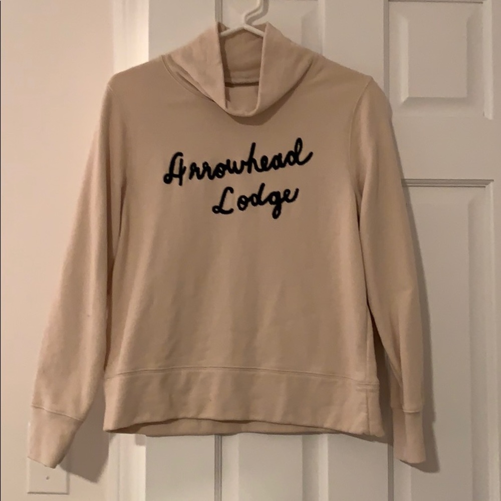 Madewell Mock Neck Cropped Sweatshirt